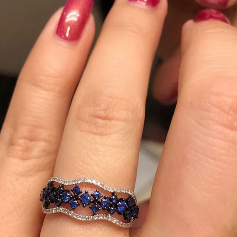 STATEMENT BRIDAL WEDDING RING - Picture 6 of 6